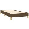 vidaXL Cadre de lit sans matelas marron foncé 80x200 cm tissu