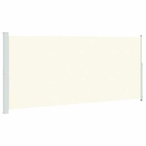 vidaXL Auvent lat&eacute;ral r&eacute;tractable de patio 220x500 cm Cr&egrave;me