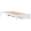 vidaXL Cadre de lit sans matelas blanc 90x190 cm bois de pin massif