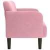 vidaXL Canap&eacute; causeuse rose 109 cm velours