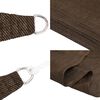 vidaXL Voile d'ombrage 160 g/m&sup2; Marron 4x4x4 m PEHD