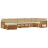 vidaXL Ensemble de canap&eacute;s d'ext&eacute;rieur 7 pc Naturel et Beige