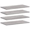 vidaXL &Eacute;tag&egrave;res murales 4 pcs sonoma gris 60x20x1,5 cm bois ing&eacute;nierie