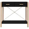 vidaXL Table console Noir 82x38x75 cm Bois d'ing&eacute;nierie