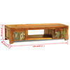 vidaXL Meuble TV avec 2 portes Bois de récupération Vintage