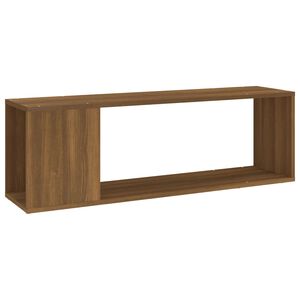 vidaXL Meuble TV Ch&ecirc;ne marron 100x24x32 cm Bois d'ing&eacute;nierie