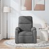 vidaXL Fauteuil inclinable de massage gris fonc&eacute; tissu microfibre