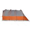 vidaXL Tente familiale tunnel 7 personnes gris et orange imperméable