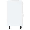 vidaXL Armoire de cuisine Lucca blanc brillant bois ing&eacute;nierie