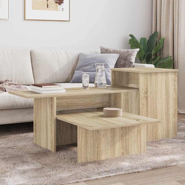 vidaXL Table console Ch&ecirc;ne Sonoma 91,5 x 35 x 38,5 cm