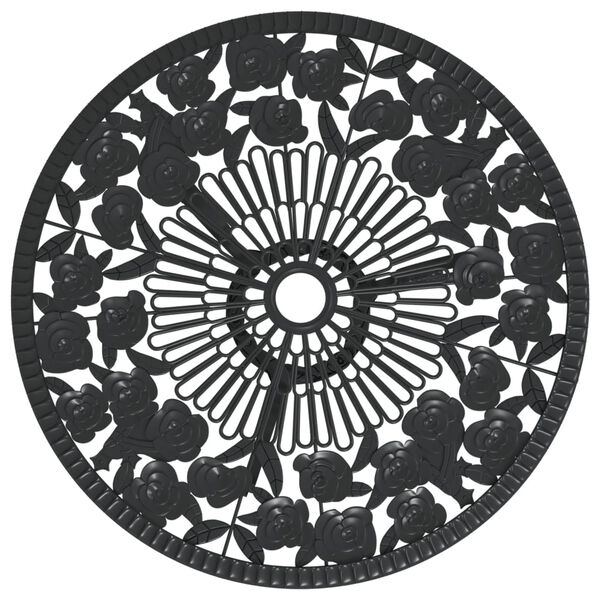 vidaXL Ensemble de bistro 3 pcs Aluminium coul&eacute; Noir