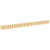 vidaXL Remplacement de lambrequin Jaune et blanc 2,5 m Polyester