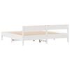 vidaXL Cadre de lit sans matelas blanc 200x200 cm bois massif de pin
