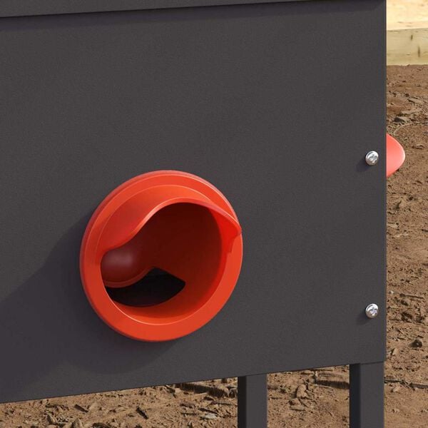 vidaXL Mangeoire pour poules Noir 41,5 x 20,5 x 33 cm