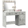 vidaXL Table de Toilette 2 pcs Gris 40 x 41 x 75 cm Bois d'ing&eacute;nierie