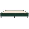vidaXL Cadre de lit sans matelas vert fonc&eacute; 160x210 cm velours