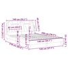 VidaXL Cadre de lit Viana sans matelas cappuccino 140x200 cm similicuir