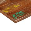 vidaXL Dessus de table 60x60x1,5 cm carré bois massif de récupération