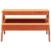 vidaXL Table de pique-nique pour enfants cire marron bois massif pin