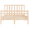 vidaXL Cadre de lit sans matelas bois de pin massif