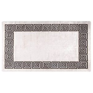 vidaXL Tapis lavable 190x300 cm beige clair