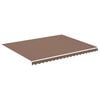 vidaXL Tissu de remplacement pour auvent Marron 4,5x3,5 m