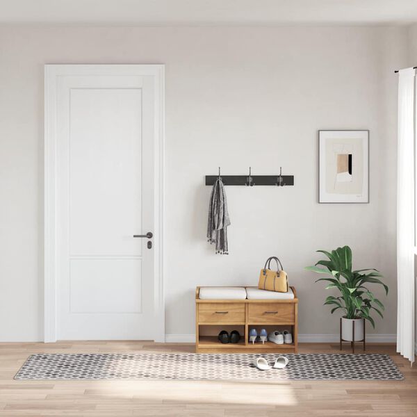 vidaXL Tapis lavable 80x300 cm Multicolore