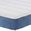 vidaXL Matelas de Lit avec matelas Bleu 90 x 190 cm tissu