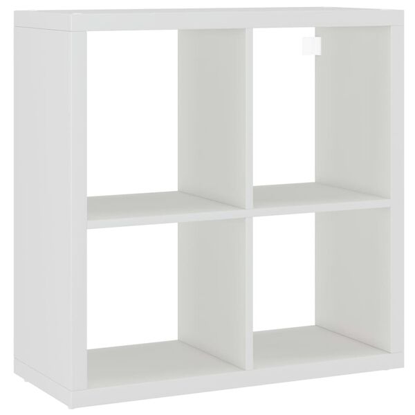 vidaXL &Eacute;tag&egrave;re murale sous forme de cube Blanc 69,5x29,5x69,5 cm MDF