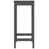 vidaXL Ensemble de bar 3 pcs Gris Bois de pin massif