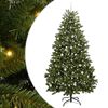 vidaXL Sapin de No&euml;l artificiel avec 300 LED Vert 240 cm PVC et m&eacute;tal