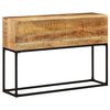 vidaXL Table console 120x30x75 cm Bois de manguier brut