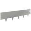 vidaXL Bordure de Pelouse 20 pcs 100 x 25 cm Acier Argent&eacute;