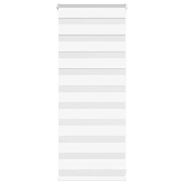 vidaXL Store z&egrave;bre blanc 65x100 cm largeur du tissu 60,9 cm polyester