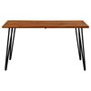 vidaXL Table de jardin avec pieds &eacute;pingle 140x80x75 cm Acacia solide