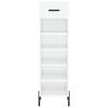 vidaXL Armoire à chaussure Blanc brillant 30x35x105 cm Bois ingénierie