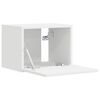 vidaXL Meuble TV mural 2 pcs Blanc 60 x 31 x 29.5 cm Bois d'ing&eacute;nierie
