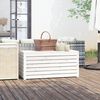 vidaXL Bo&icirc;te de jardin blanc 101x50,5x46,5 cm bois massif de pin