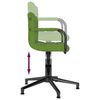 vidaXL Chaises pivotantes &agrave; manger lot de 2 vert clair velours