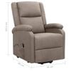vidaXL Fauteuil Taupe Tissu