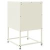 vidaXL Table de chevet blanc 36x39x60,5 cm acier