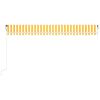 vidaXL Auvent r&eacute;tractable automatique 500x300 cm Jaune et blanc