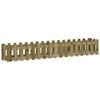 vidaXL Lit sur&eacute;lev&eacute; de jardin design de cl&ocirc;ture bois de pin impr&eacute;gn&eacute;