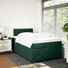 vidaXL Sommier &agrave; lattes de lit et matelas Vert fonc&eacute; 140x190cm Velours