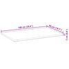 vidaXL Dessus de table rectangulaire 100x50x2 cm bois massif d'acacia