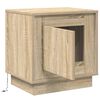 vidaXL Cabinet de chevet Ch&ecirc;ne Sonoma 44 x 34,5 x 45 cm