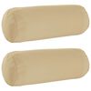 vidaXL Housse de coussin 2 pcs HEERLEN Beige &Oslash; 15 x 40 cm Polyester