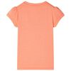 T-shirt enfant &agrave; manches courtes orange n&eacute;on 128