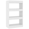 vidaXL Biblioth&egrave;que/s&eacute;parateur de pi&egrave;ce blanc bois d'ing&eacute;nierie