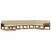 vidaXL Ensemble de canap&eacute;s d'ext&eacute;rieur 8 pcs Naturel et Beige